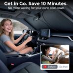 [Upgrade] DooGooCoo Windshield Sun Shade - Small, Sunshade for Car Windshield [Heat Shield & UV Block] Car Sun Shade Protect Interior & Keep Car Cooler Foldable Front Windshield Shade (57x29 Inches) - Image 3