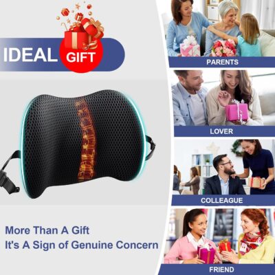 BYMECOST Lumbar Support Pillow for Car, Memory Foam Car Seat Back Support Pillow for Driving, Back Cushion with Strap for Pain Relief, Ergonomic Back Cushion for Office Chair, Wheelchair (Black) - Image 8