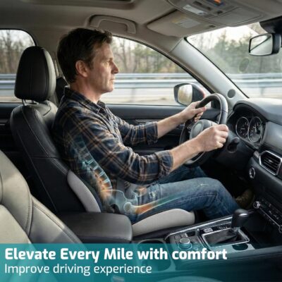 Ergonomic Seat Cushion,Office Chair Cushion with Lumbar Support Pillow,Car Orthopedic Seat Cushions,Designed for Sciatica,Tailbone,Back Pain Relief,for Office,Car,Truck,Home,Desk Chair - Image 5