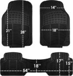 FH Group Light & Breezy Cloth Full Set Car Seat Covers (Purple/Black) Combo Set: Steering Wheel Cover, Seat Belt Pads and Black Vinyl Floor Mats – Universal Fit for Cars Trucks & SUVs - Image 10