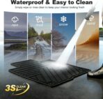 Floor Mats Fit for Honda Civic 2022-2025 2026 Sedan Hatchback Si (Include Sport,Not for Hybrid), with&w/o USB Port | for Acura Integra 2023-2026, All Weather Car Floor Liners, Black - Image 8