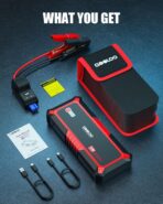 GOOLOO Upgraded GP3000 Jump Starter 3000A Peak Car Starter (Up to 9L Gas or 7L Diesel Engine) 12V Jump Box Auto Lithium Battery Booster SuperSafe Portable Power Pack with USB Quick Charge, Type-C Port - Image 7