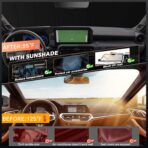 Windshield Sun Shade for Hyundai Palisade 2020-2026 Custom Fit Accordion Folding Design Window Sunshade Car Accessories, Full Coverage Sun Visor Protector - Blocks 99% UV Rays - Image 4