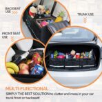 HEYTRIP Large Trunk Organizer With Built-in Leakproof Cooler Bag, 2 Tie-Down Straps, 4 Removable Dividers, Foldable Cover, Built with 2mm PE Board - Image 4