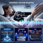 Double Din Car Stereo Bluetooth Wireless Carplay Android Auto-7 inch Touch Screen Car MP5 Player Bluetooth FM, Driauto 2 Din Radio Support MirrorLink, Type-C/SD/USB, Backup Camera, SWC, Video Play - Image 3