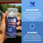 OZIUM® Air Freshener Odor Eliminator, 2oz Single Shot Total Air Refresh & Car Air Freshener – Original – 4 Pack - Image 4