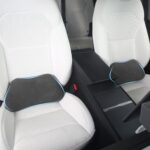 Lumbar Support Pillow for Car, Ergonomic Memory Foam Back Cushion for Driving, Seat Office Chair, Gaming Chair, Lower Back Support for Back Pain Relief, Black, 2 Pack