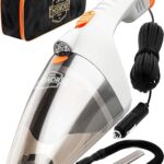 ThisWorx Car Vacuum Cleaner 2.0 - Upgraded w/Built-in LED Light, Double HEPA Filter, 110W High Power Suction, and Flexible Nozzle - Includes 3 Attachments, 16 Ft Cord & Bag - Portable Vacuum for Car