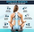 ComfiLife Premium Gel & Memory Foam Seat Cushion – Doctor Recommended Office Chair Cushion, Car Seat Cushion – Chair Cushions for Back & Sciatica Pain Relief – Seat Cushions for Office Desk (Charcoal) - Image 6