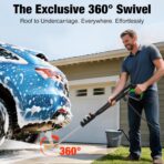Pressure Washer, Power Washer with GFCI Safety Plug & No-Bend 360° Nozzle, 1.33 GPM Pressure Washer Complete with Foam Cannon & 4 Nozzles for Car & Home - Image 3