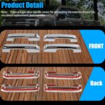 AUCERAMIC Chrome Door Handle Covers for 2021-2025 Ford F150, 2023 2025 F-250/F-350/F-450/F-550 Super Duty, 2021-2025 Ford Bronco, Exterior Door Handle Covers Caps - Image 4