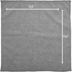 GREEN LIFESTYLE Chamois Cloth, Microfiber Cleaning Cloth 150 Pack, Borderless Towels Cleaning, Car Microfiber Towel, Drying Car Wash Towels (11.5" x 11.5", Grey) - Image 6