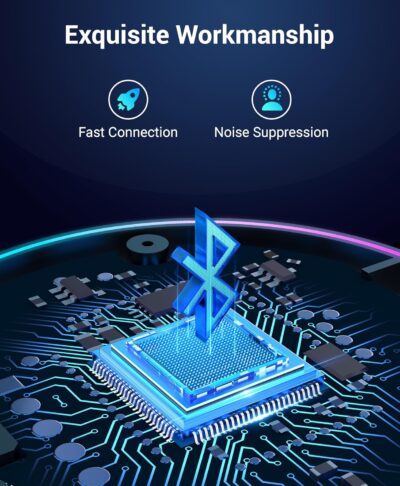 Kinivo BTC480 Aux Car Adapter (Bluetooth Car Kit with 3.5mm Port, Dual Phone Connection, Magnetic Mount, Dual-Port USB Charger, BT Wireless Reciever) Plug & Play for Hands-Free Calls, Stereo Audio - Image 5