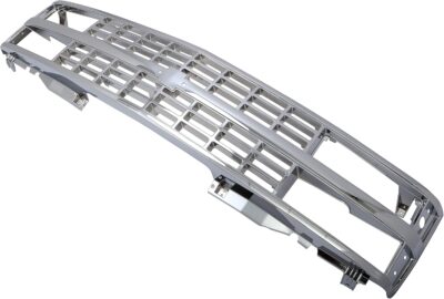 ALMULOO Front Grill Compatible with 1992-1993 Chevy Chevrolet Blazer/C/K1500/2500 Suburban | 1988-1993 Chevrolet C/K1500/2500/3500 Replacement for GM1200142 Front Grille Plastic(ABS) Chrome Silvery - Image 3