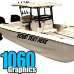 Custom Vinyl Boat Numbers & Letters (Two Decals) Marine Lettering Stickers - Image 14