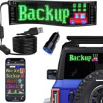 KJOY USB 5V LED Sign, Bluetooth, App Control, Flexible, Programmable Custom Text Pattern Animation Scrolling Display for Car, Store, Party, Bar, Hotel, Concert, 14.6''x3.6''