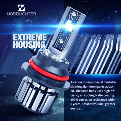 9007 Bulbs, 600% Brighter 9007 Fog Light 6500K Xenon White Extremely Super Bright Plug & Play with Cooling Fan - Image 7