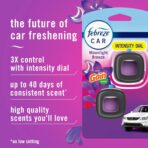 Febreze Car Air Freshener Vent Clip Gain Moonlight Breeze Scent, .07 oz. Car Vent Clip, Pack of 3 and Stay-Fresh Storage Case - Image 2