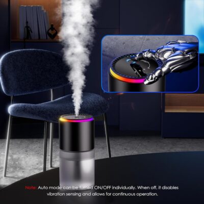 Car Air Freshener, Smart Car Air Freshener,car Diffuser with 150 ML (5oz) Capacity Multi-fragrance,RGB Music Syncing Light, Auto On/Off (Cologne) - Image 5