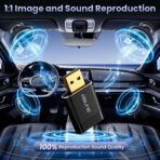 Mini Wireless CarPlay Adapter for iPhone, 2 in 1 CarPlay and Android Auto Adapter, Wired to Wireless, Plug & Play, Seamless Car Connectivity, Compact in-Dash navi & ent, Black - Image 5