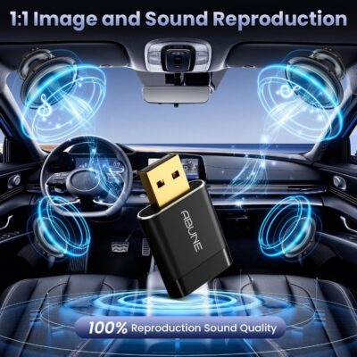 Mini Wireless CarPlay Adapter for iPhone, 2 in 1 CarPlay and Android Auto Adapter, Wired to Wireless, Plug & Play, Seamless Car Connectivity, Compact in-Dash navi & ent, Black - Image 5