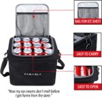 Farasla Waterproof Trunk Organizer with Insulated Leakproof Cooler Bag, Foldable Cover, Adjustable Securing Straps (Black) - Image 6