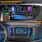 Car Radio for Chrysler 200 200C 2015-2017, 4GB RAM + 64GB ROM 9” HD Touchscreen Car Stereo – Android 12 System, Wireless CarPlay & Android Auto, GPS Navigation & Bluetooth, Back-up Camera, FM Radio - Image 6