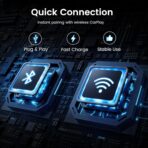 Wireless CarPlay Adapter for iPhone - Convert Wired to Wireless, Mini USB Design, Plug & Play - Compatible with Cars with Apple CarPlay - Includes USB-C Cable - Fast Connection, No Latency - Image 6