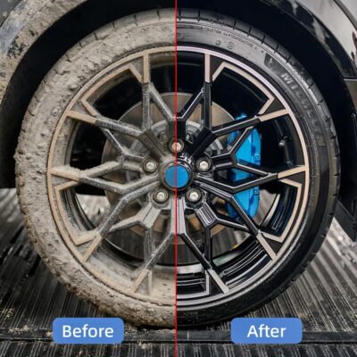 Tire Shine Applicator with 2 Detachable Foam Applicator Pads for Car Cleaning and Fine Polishing Reusable Tire Dressing Applicator for Car Truck SUV Motorcycle - Image 4