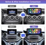Road Top 10.25" CarPlay Screen Upgrade for Mercedes-Benz W205 W447 NTG5.0 2015-2018, Wireless CarPlay Android Auto Display, OEM System Retained, Car Touchscreen Replacement - Image 5