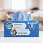 Arkwright Smart Rags Microfiber Cleaning Cloths, Pack of 50 in a Box, Lint Free 180 GSM Reusable Towels for Auto, Office and Household Cleaning, 12 x 12 in, Blue - Image 5