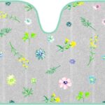 BDK Pastel Flowers Front Windshield Sunshade Accordion Folding Style Auto Shade for Cars Trucks SUVs Vans Blocks UV Rays Sun Visor Protector Easy Setup Keeps Your Vehicle Cool (58" x 27")