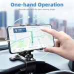 Universal Car Phone Holder Mount,360 Degrees Rotation Dashboard Phone Holder [Upgrade Clip Never Fall],car Phone Mount for iPhone,Samsung,Google,Nokia,and 4 to 7" Smartphones(1) - Image 8