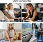 Lumbar Support Pillow for Car, Ergonomic Memory Foam Back Cushion for Driving, Seat Office Chair, Gaming Chair, Lower Back Support for Back Pain Relief, Black, 2 Pack - Image 7