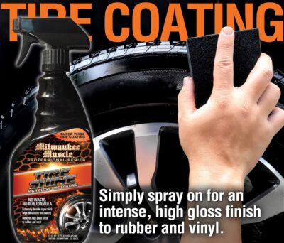 Tire Shine 22oz Spray - High Gloss Tire Coating - High Gloss Finish for Rubber and Vinyl - Image 4