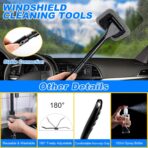 AUTODECO 20Pcs Car Cleaning Wash Kit Interior Detailing Cleaner Kit with High Power Handheld Vacuum, Brush Set, Windshield Tool, Duster, Towels, Complete Car Care Tools, Blue - Image 4