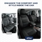 Skechers Men’s Seat Covers, Air-Cooled Memory Foam Car Seat Covers Front Seats, Airbag Compatible,Universal Fit for Most Cars, SUVs, Vans and Trucks,Black - Image 6