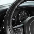 SEG Direct Car Steering Wheel Cover Large-Size for F150 F250 F350 Ram 4Runner Tacoma Tundra Range Rover with 15 1/2"-16" Outer Diameter Leather with Carbon Fiber Pattern Black - Image 2