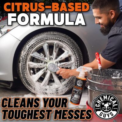 Chemical Guys Signature Series Orange Degreaser Spray - Heavy Duty All Purpose Cleaner for Engines, Tires, Undercarriages, Tools and More, Professional Strength, Breaks Down Grease, Oil & Grime, 16 oz - Image 7