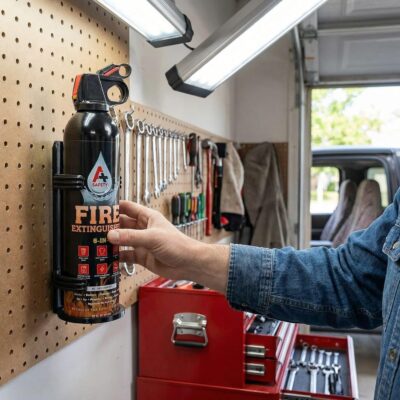Portable Fire Extinguisher, 2-Pack, Non-Toxic, Quick Pull & Aim Feature for Home, Kitchen, Car, Grill, & Campfires, Two Mounting Brackets, Fight Wood, Gasoline, Battery, & Electrical Fires - Image 3
