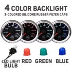 RACETECH 52mm (2-1/16") 150 PSI Mechanical Air Suspension Pressure Gauge – Black Dial, Chrome Bezel, 1/8 NPT – for Air Ride Suspension Systems - Image 2