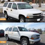 Tutor Auto Chrome Door Handle Covers Compatible with 99-06 Chevrolet Silverado Tahoe Avalanche Suburban | 99-06 GMC Yukon Sierra |02-06 Cadillac Escalade W/O Passenger Side Keyhole - Image 5