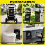 50 Bags Tidyphil Hanging Car Trash Bags Disposable, Leak-proof, Odor Seal. 2 Gallon Car Garbage Bags. Alternative to Car Trash Can, Easy Stick-On Car Garbage Can for Car,SUV, Truck, Vehicle, Stroller. - Image 7