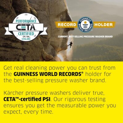 Kärcher Pressure Washer K1800PS Cube, CETA Certified, 3 Spray Nozzles, Detergent Tank, for Cars, Driveways, Siding, Patios, 1.2 max. GPM - Image 3