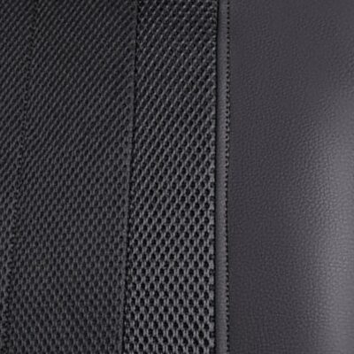 Flying Banner car seat Covers Full Set Faux Leather Air Mesh Breathable Man Lady Airbag Compatible Rear Bench Split 40/60 50/50 60/40 Truck Pick Up (Full Set - Low Back, Black Black) - Image 4