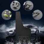 4 Pcs Universal Black Soft Rubber Mud Flaps - Prevent Mud Splashes, Enhance Appearance, Easy Install, Waterproof & Scratch Resistant - Ideal for Sedan SUV and Urban/Suburban Cars -GT - Image 5