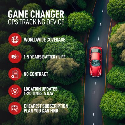 GPS Tracker for Cars & Vehicles – 5-Year Battery, No Contract, Wireless Waterproof Car Tracker for Theft Prevention & Vehicle Security | Hidden | No Wiring Required - Image 3