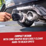 Chemical Guys Gerbil Wheel and Rim Cleaning Brush - Soft Natural Bristle Detailing Tool for Tires, Exhausts & Delicate Surfaces - Wheel Cleaner Brush to Safely Clean Brake Dust, Grime and Dirt, 1 Pack - Image 4