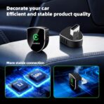 2026 Wireless CarPlay Adapter for Apple iPhone, Small Size Plug and Play, Mini USB Design for Cars with Built-in Wired Apple CarPlay, Fast and Stable Connection Car Play Wireless Adapter - Image 4
