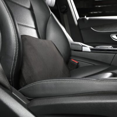 Lumbar Support Pillow,Back Pain Relief Cushion,fits tightly around the waist,Memory Foam,Skin-friendly Suede Fabric,fit Car Drive,Office chair,Rest seat,Improve Posture,Portable,15.5''Lx 8.7''H - Image 2